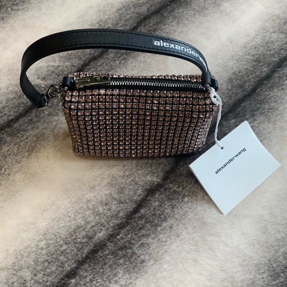{ Alexander Wang } Wangloc Crystal Mini Pouch Bag - Picture 2 of 12
